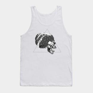 invert skull with beanie Tank Top